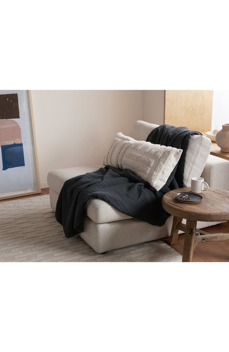 Parachute Cloud Cotton & Linen Gauze Throw Blanket, Alternate, color, 