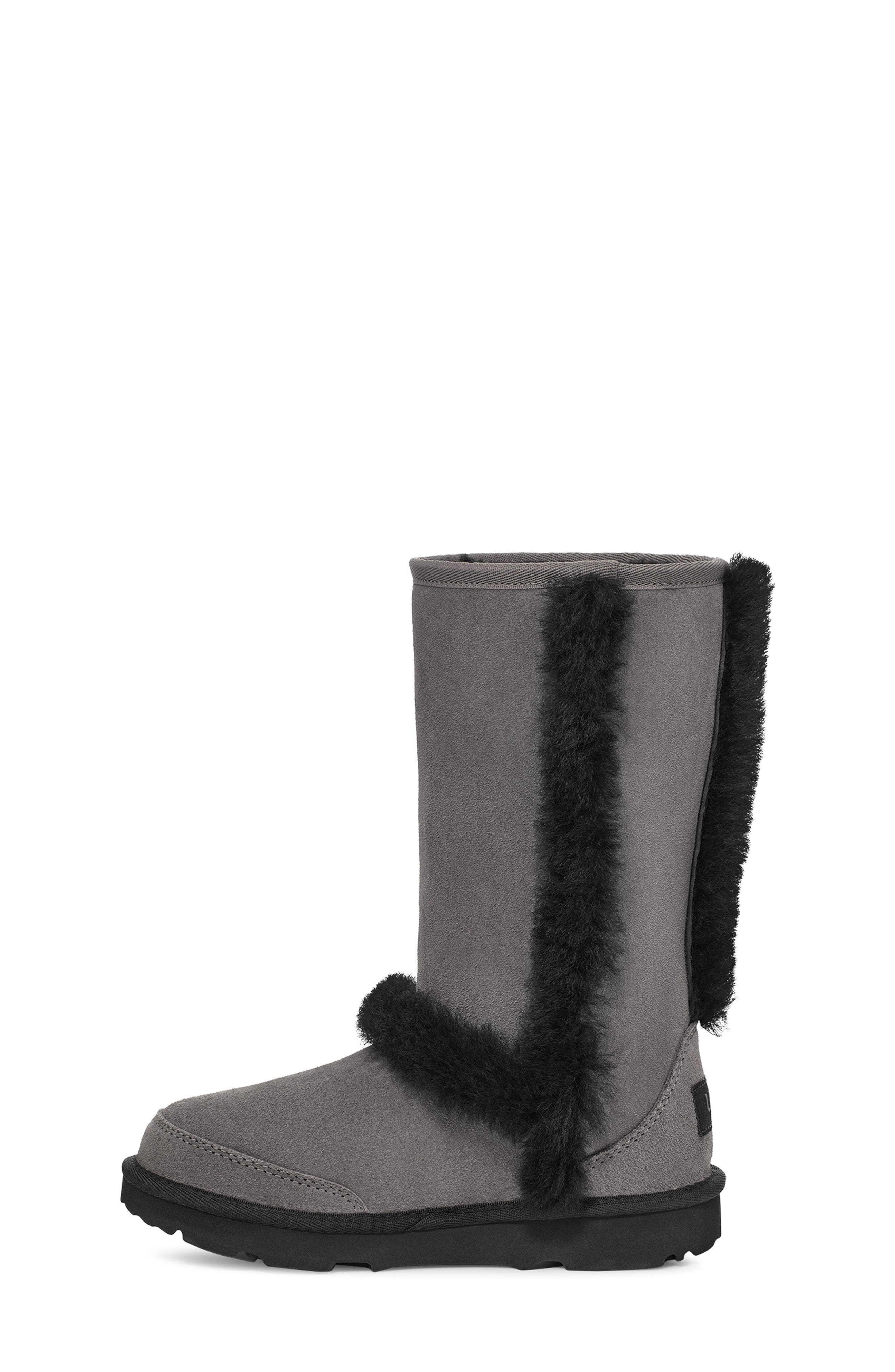 UGG<sup>®</sup> Kids' Sunburst Water Resistant Genuine Shearling Tall Boot, Alternate, color, 