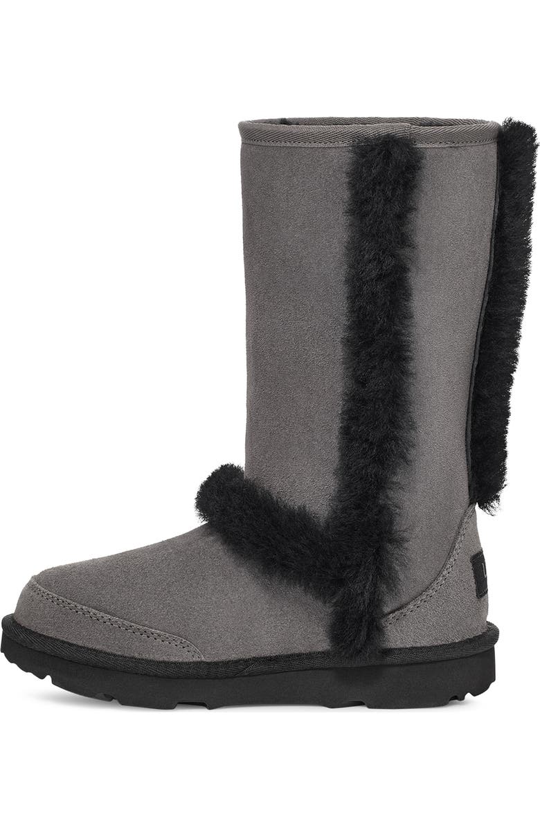 UGG<sup>®</sup> Kids' Sunburst Water Resistant Genuine Shearling Tall Boot, Alternate, color,