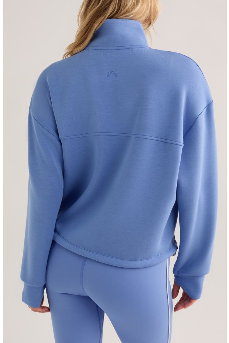 Sian Spacer Half Zip Pullover, Alternate, color, MARINA