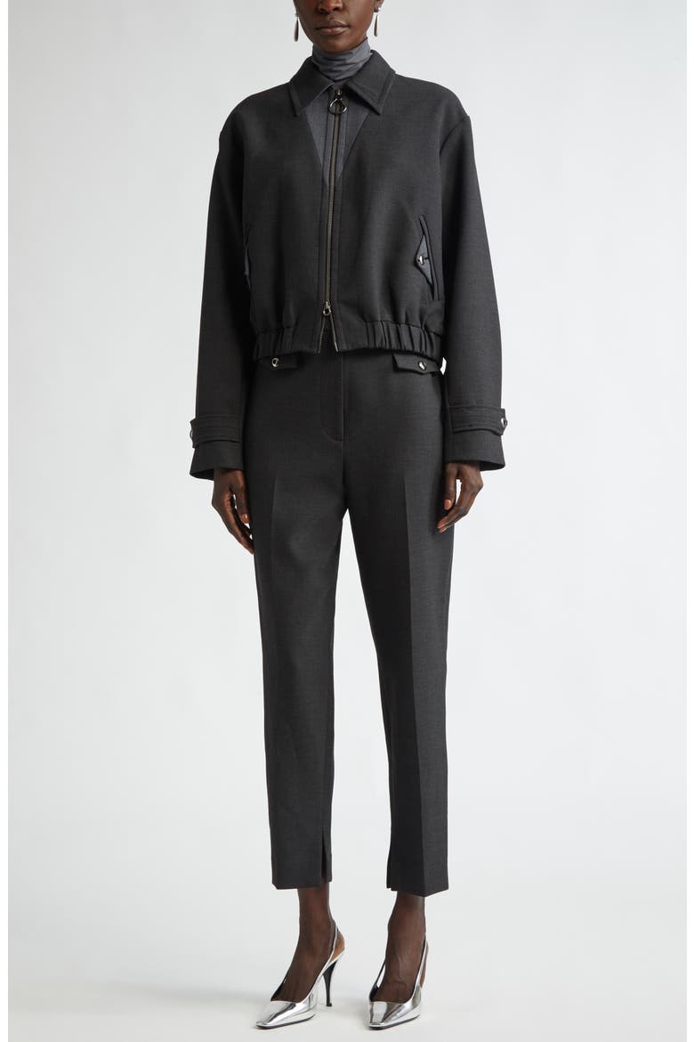 Nuda Jersey Turtleneck Top, Alternate, color, SHADOW
