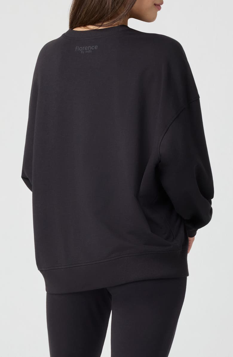 Florence by Mills Sporty Terry Crew Sweatshirt, Alternate, color, 