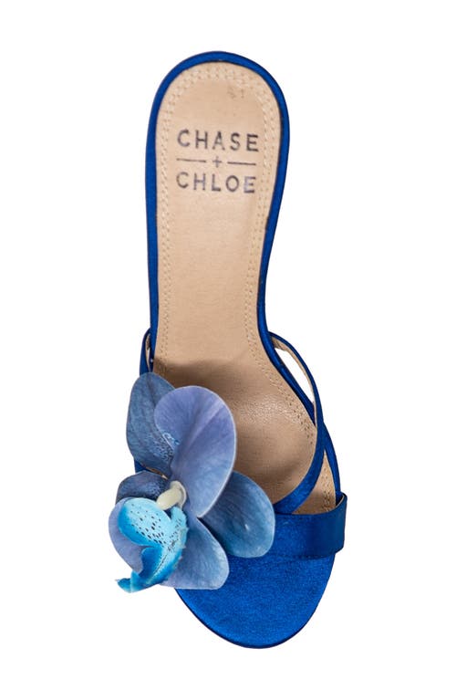 CHASE & CHLOE CHASE AND CHLOE FLOWER SLIDE SANDAL