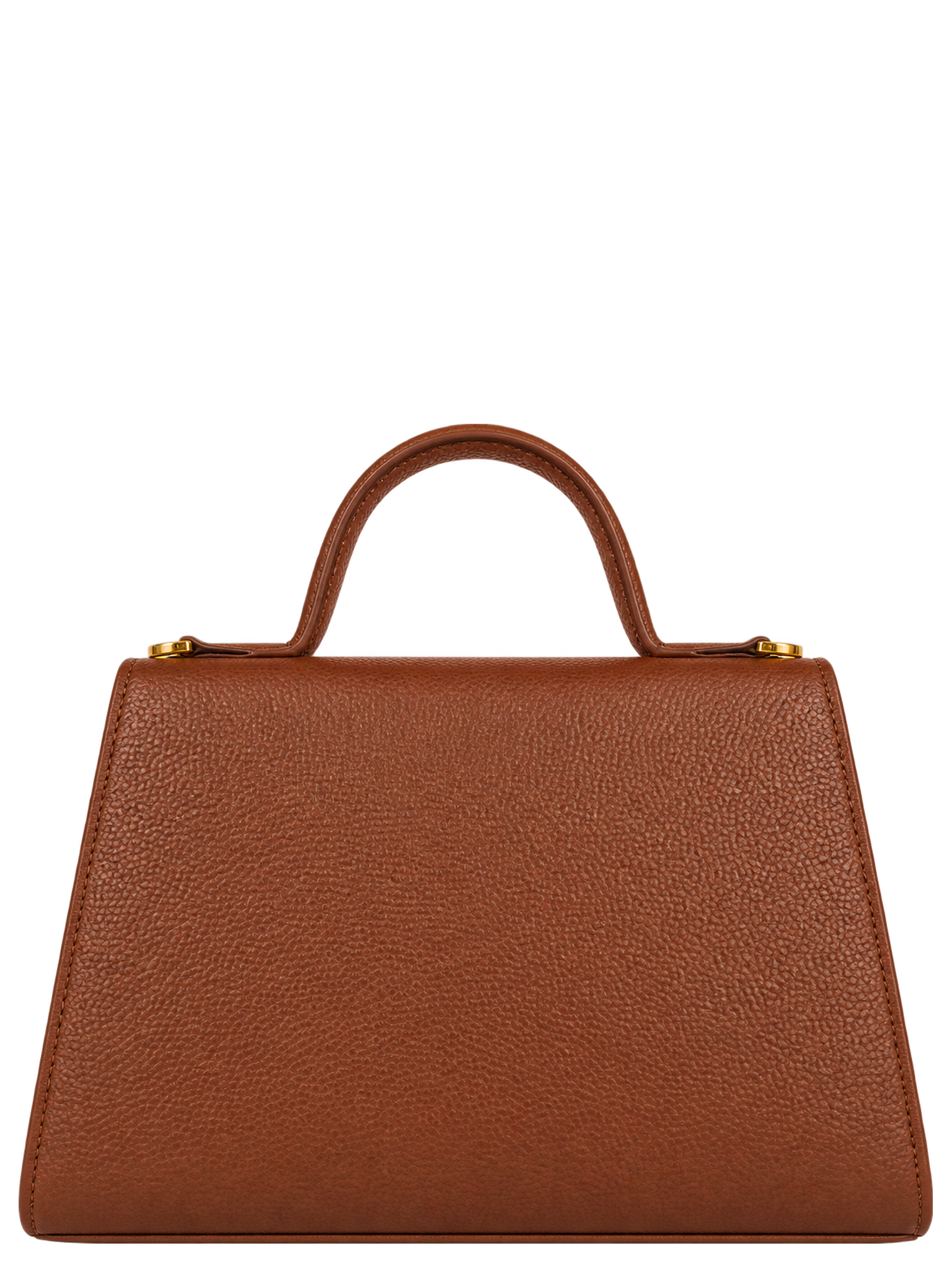 Ava Pum 11" Faux Leather Top Handle Bag, Alternate, color, Camel
