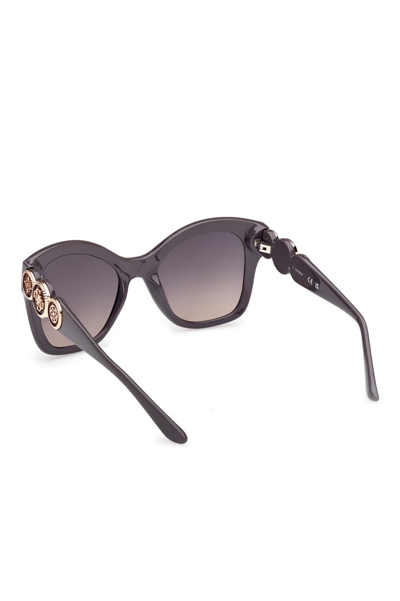 Butterfly Sunglasses, Alternate, color, GREY/ GRADIENT SMOKE