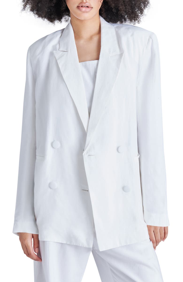 Steve Madden Baldwin Oversize Double Breasted Blazer, Main, color,