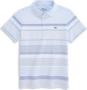 vineyard vines Kids' Kiawah Sankaty Striped Performance Polo
