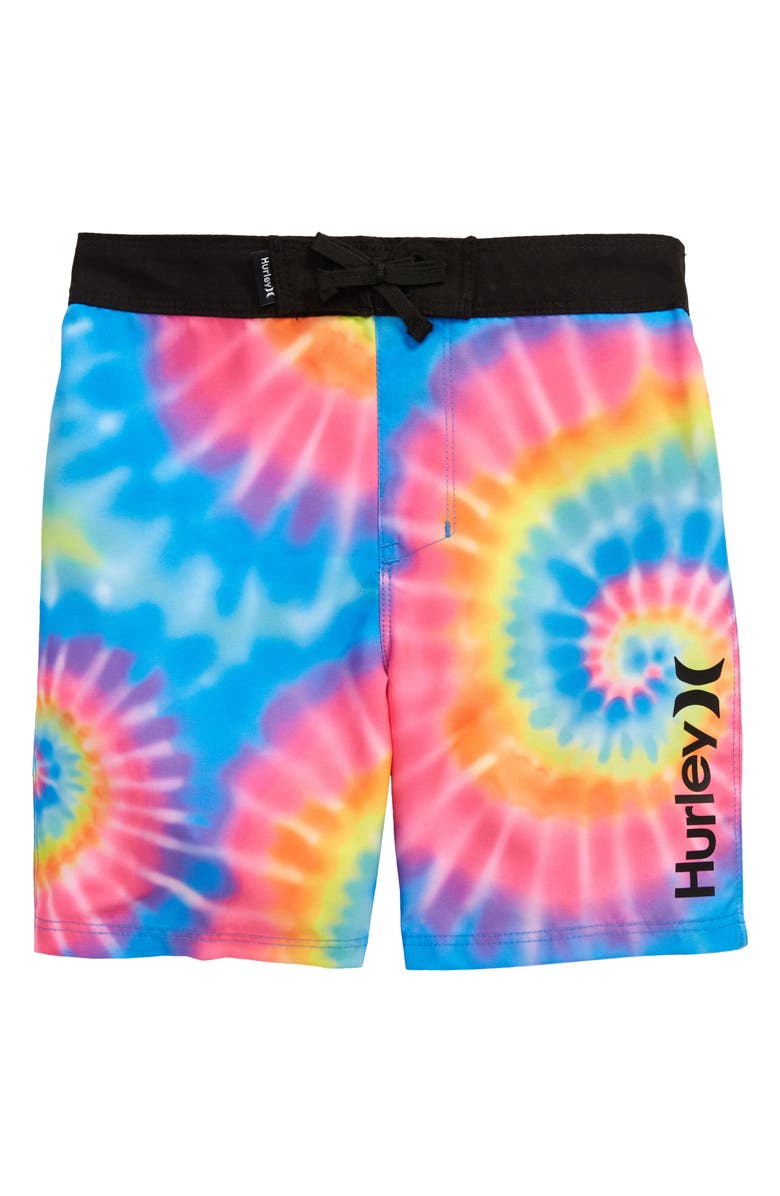 Hurley Kids' Spiral Board Shorts, Main, color, 