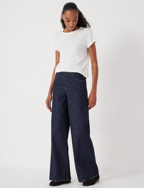 Hush Nessa Wide Leg Jeans In Blue