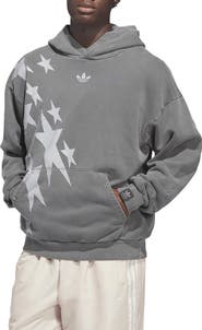 adidas Oversize Star Cotton Fleece Graphic Hoodie