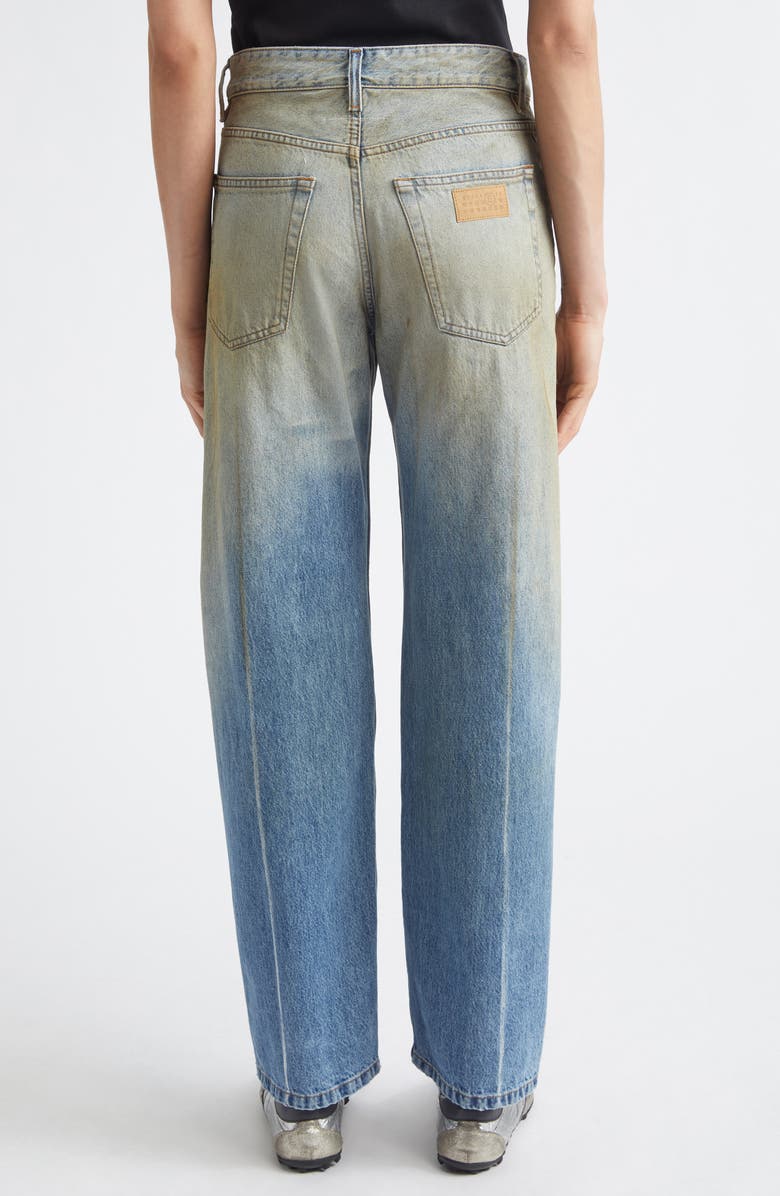 MM6 Maison Margiela Straight Leg Jeans, Alternate, color, Medium Blue