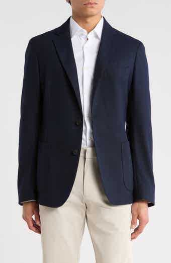 BOSS Dark Blue Solid Sport Coat