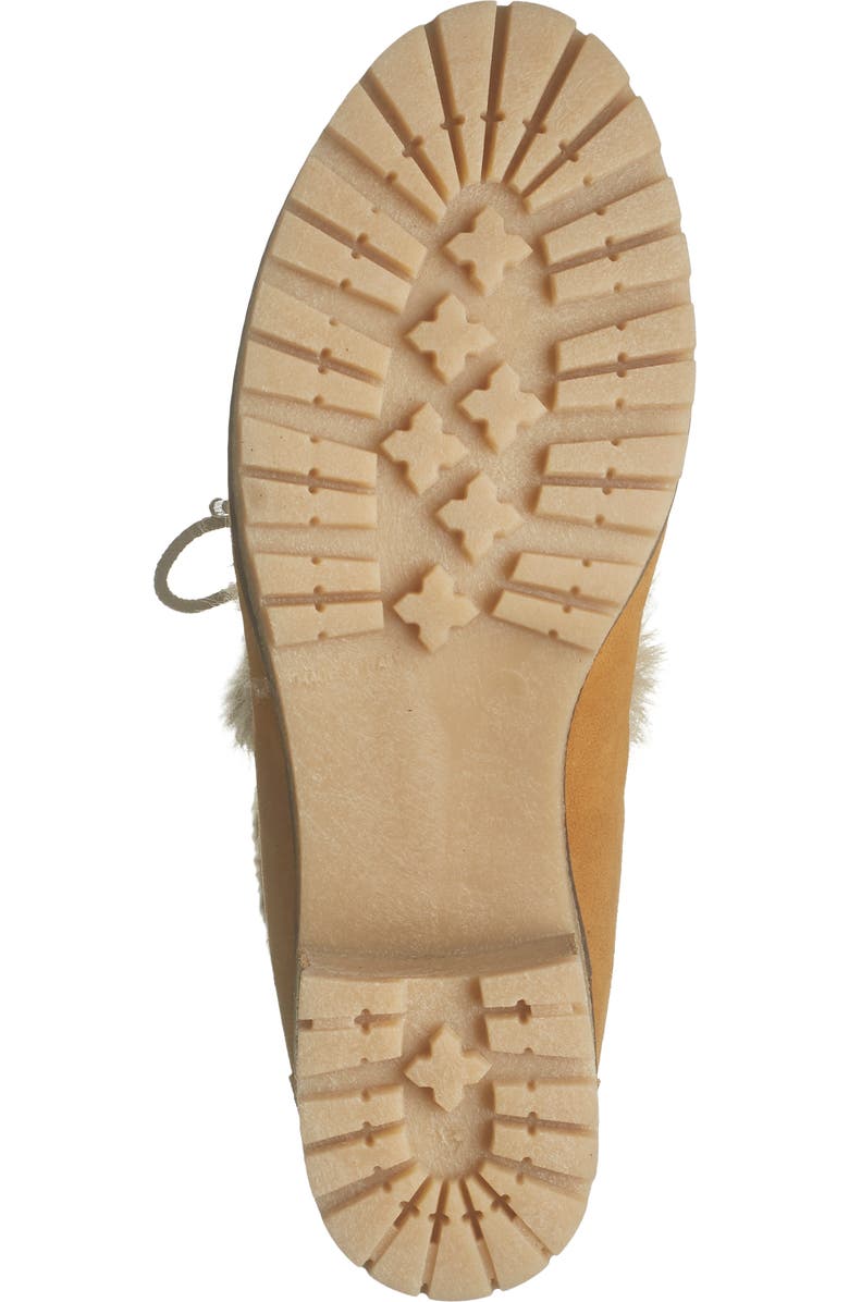 La Montelliana Stella Genuine Shearling Trimmed Lace-up Boot, Alternate, color,