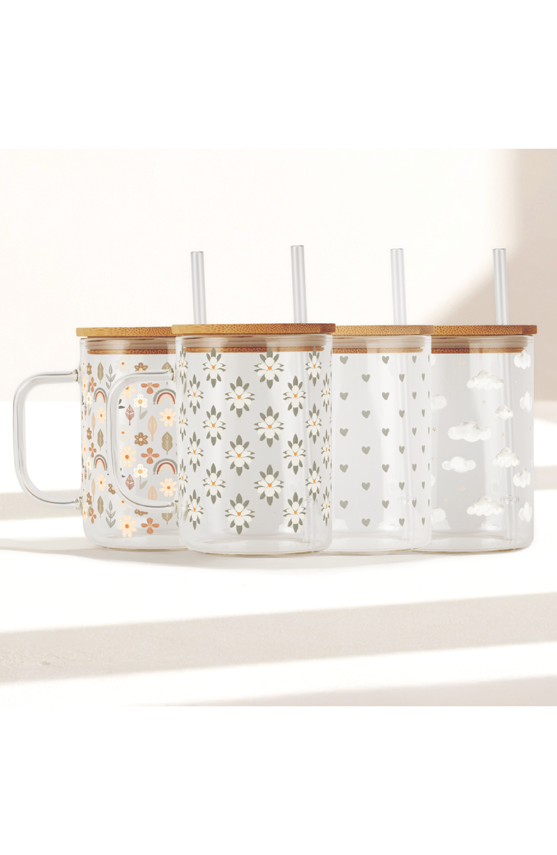 Sip Sip Hooray Soft Neutrals Glass Mug Set, Alternate, color, Soft Neutrals