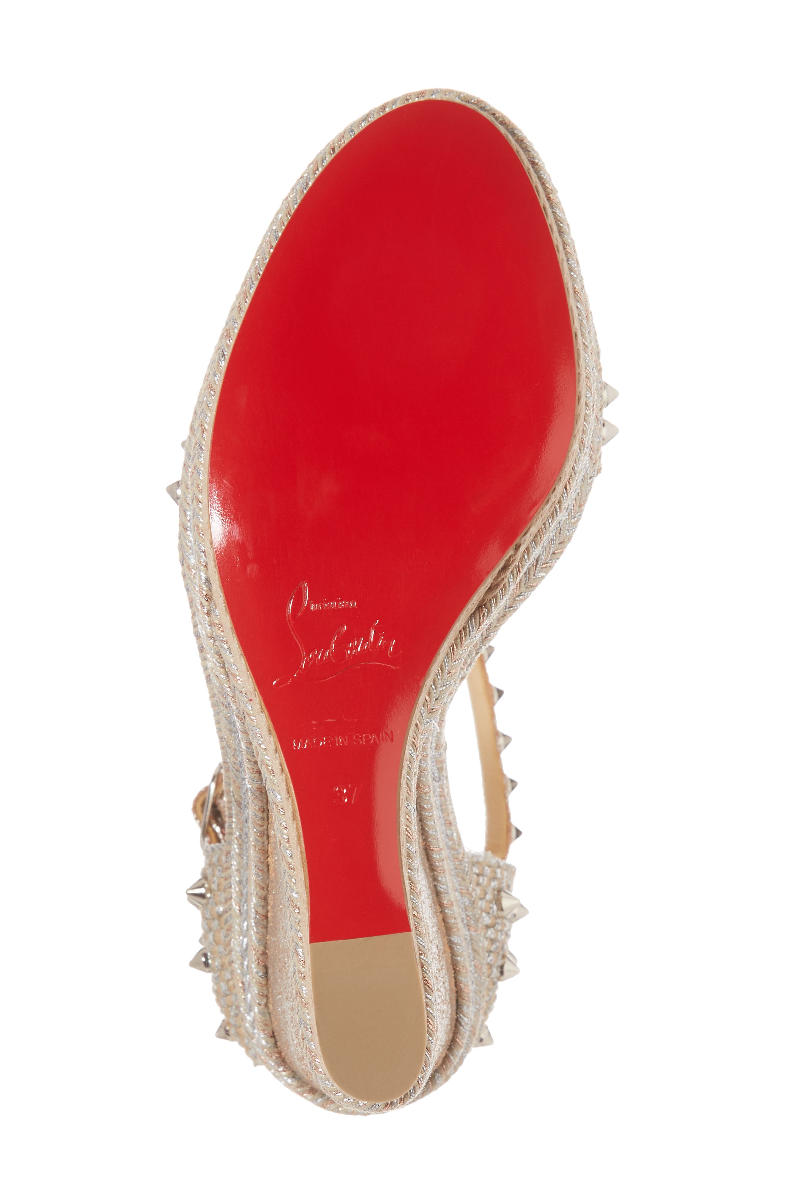 Christian Louboutin Madmonica Espadrille Platform Sandal, Alternate, color, 