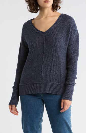 Lucky Brand Textured V-Neck Sweater