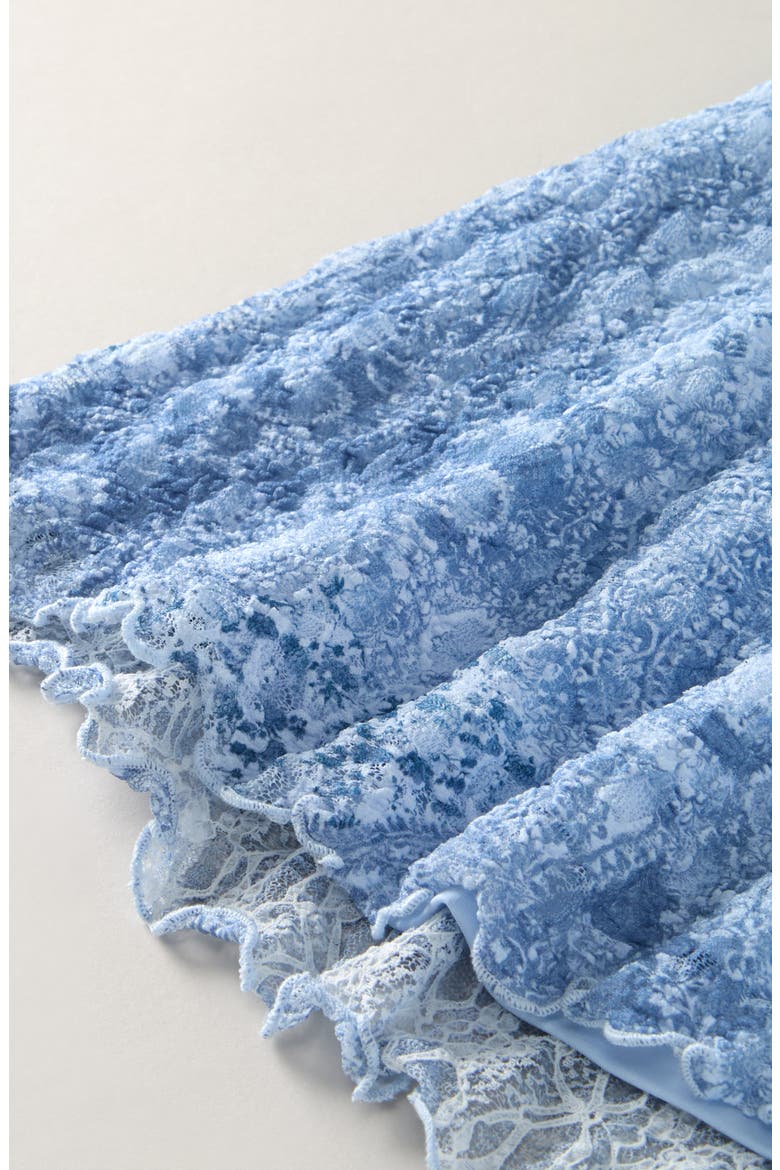 Kids' Asymmetric Lace Skirt, Alternate, color, BLUE VEIL PAISLEY PATCH