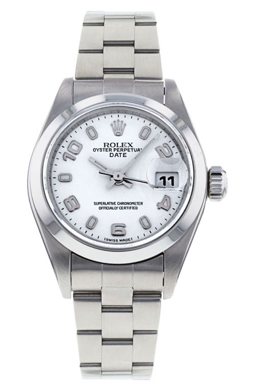 Watchfinder & Co. Rolex Datejust Lady Oyster Perpetual Bracelet Watch, 26mm In Silver
