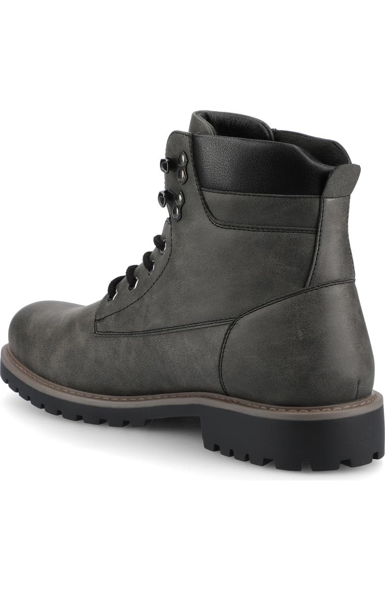 VANCE CO Rogue Lace-Up Boot, Alternate, color, Charcoal