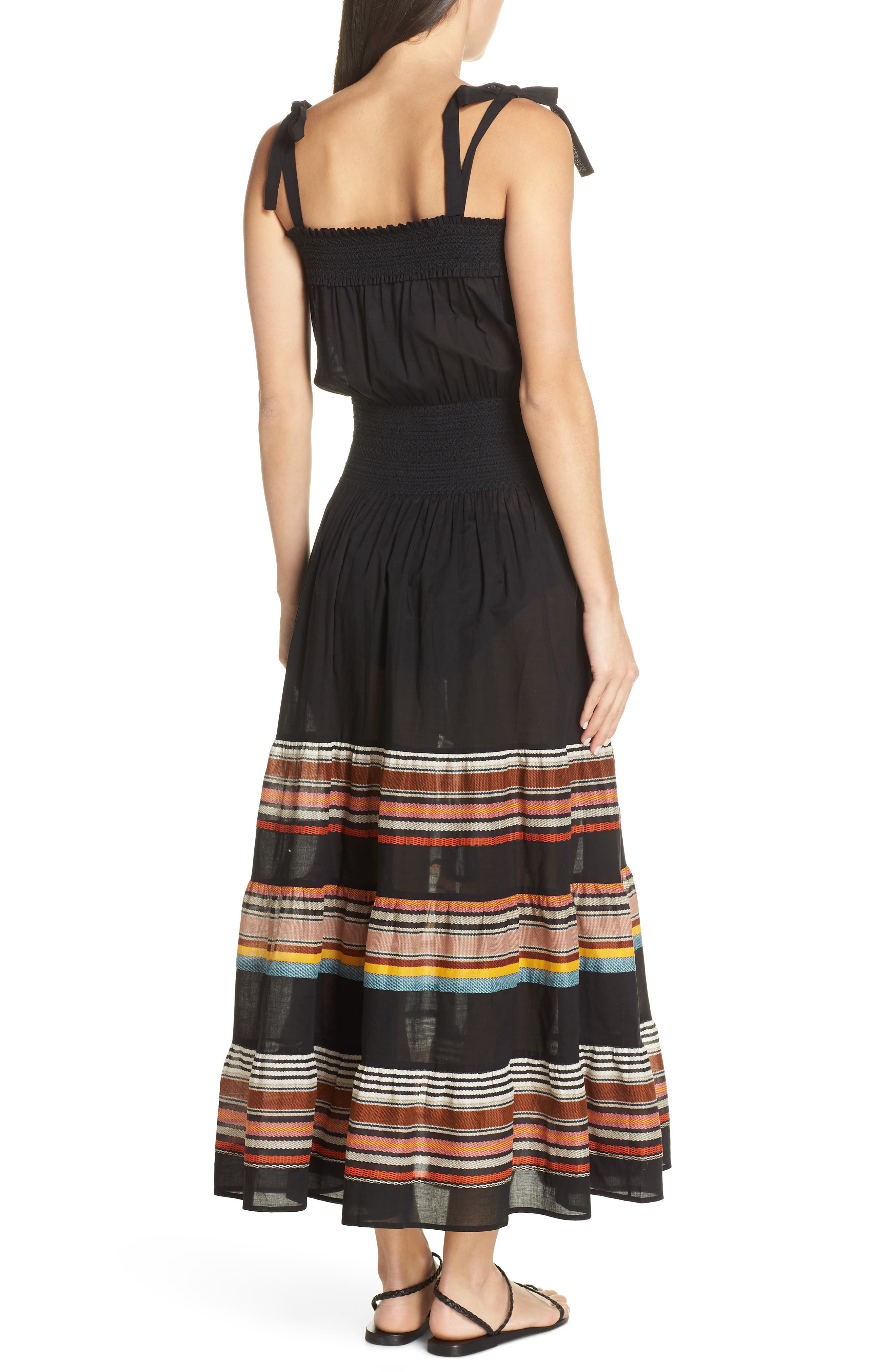 Tory Burch Smocked Cover-Up Maxi Dress (Women) | Nordstromrack
