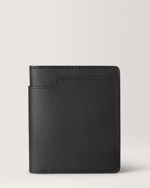 Carl Friedrik Large Bifold Wallet - Vacchetta Leather - Black In Black