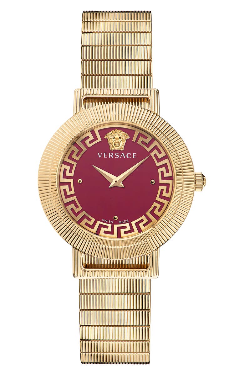 Versace Greca Chic Bracelet Watch, 36mm, Main, color,