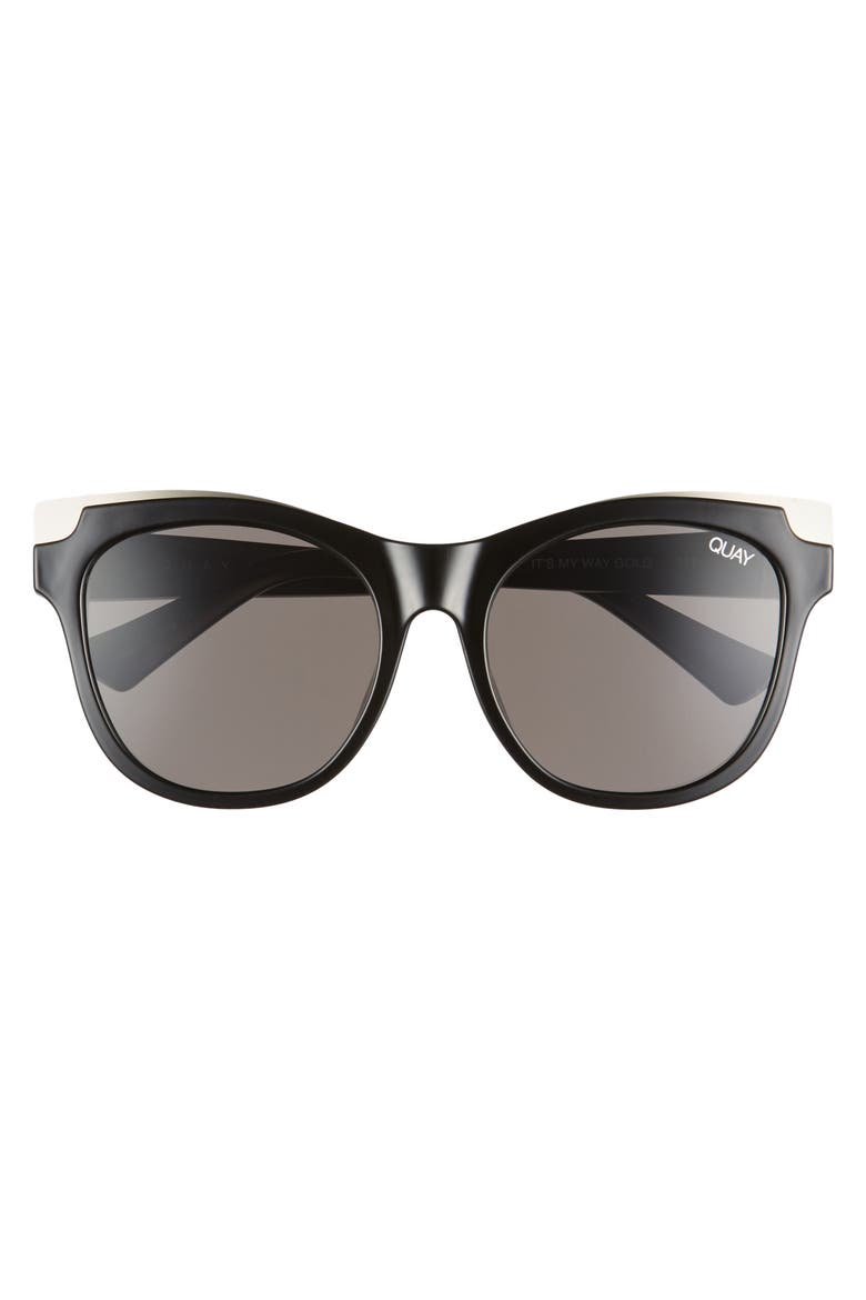 Australia It's My Way 56mm Cat Eye Sunglasses, Alternate, color, BLACK GOLD/ SMOKE