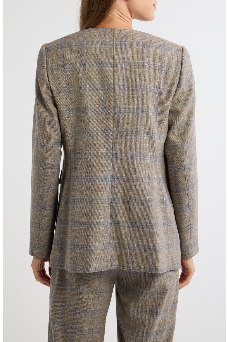 Faux Double Breasted Blazer, Alternate, color, NATURAL CLAY MULTI