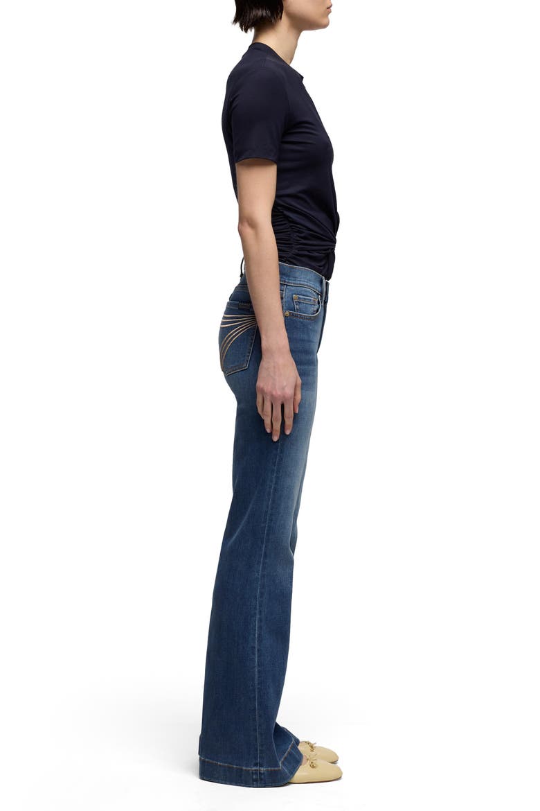 Dojo Tailorless Mid Rise Flare Jeans, Alternate, color, GALE