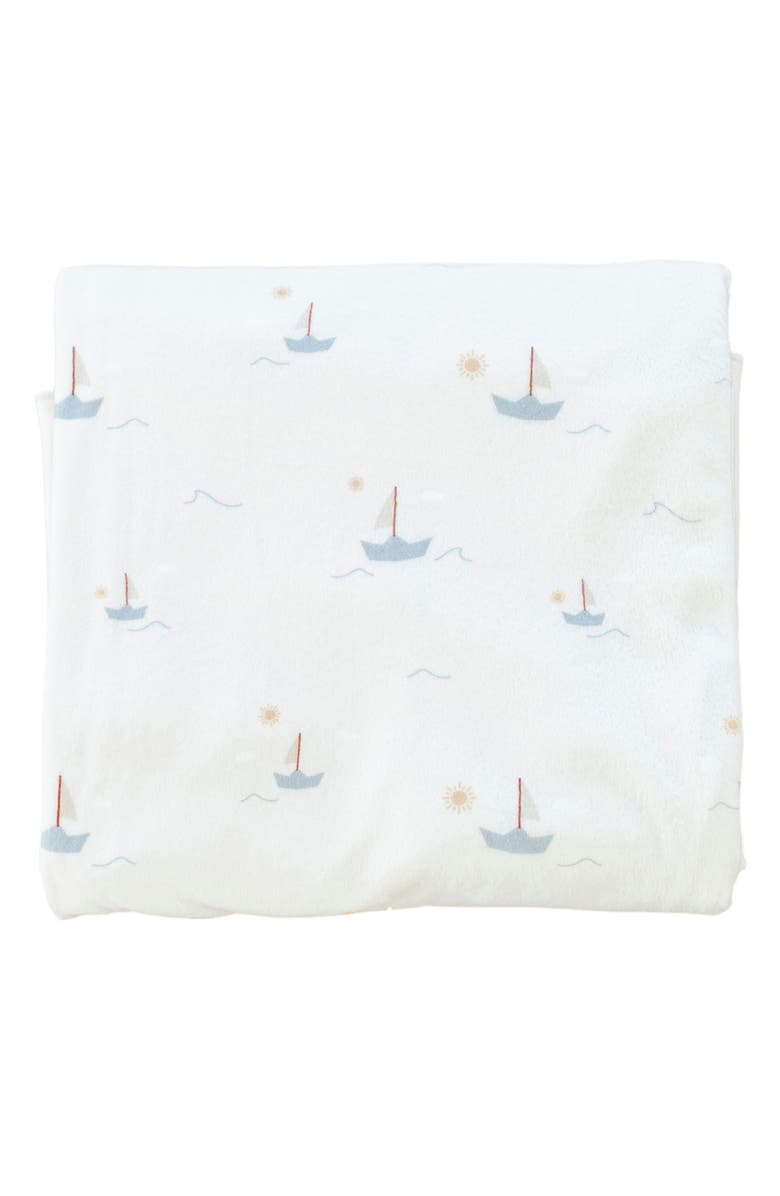 SARANONI Minky Print Swaddle, Main, color, Boat