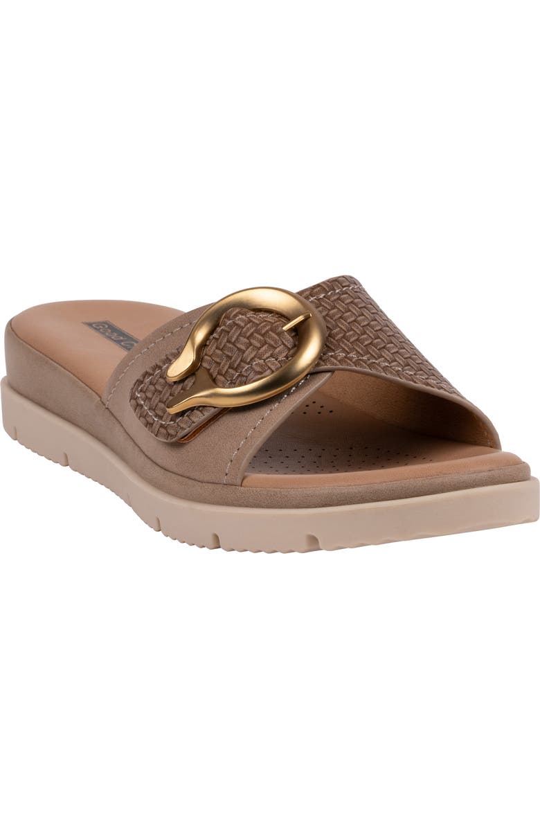 GOOD CHOICE NEW YORK Raine Slide Sandal, Main, color, Taupe