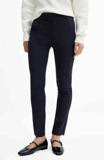 MANGO Slim Fit Crop Pants