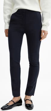 MANGO Slim Fit Crop Pants