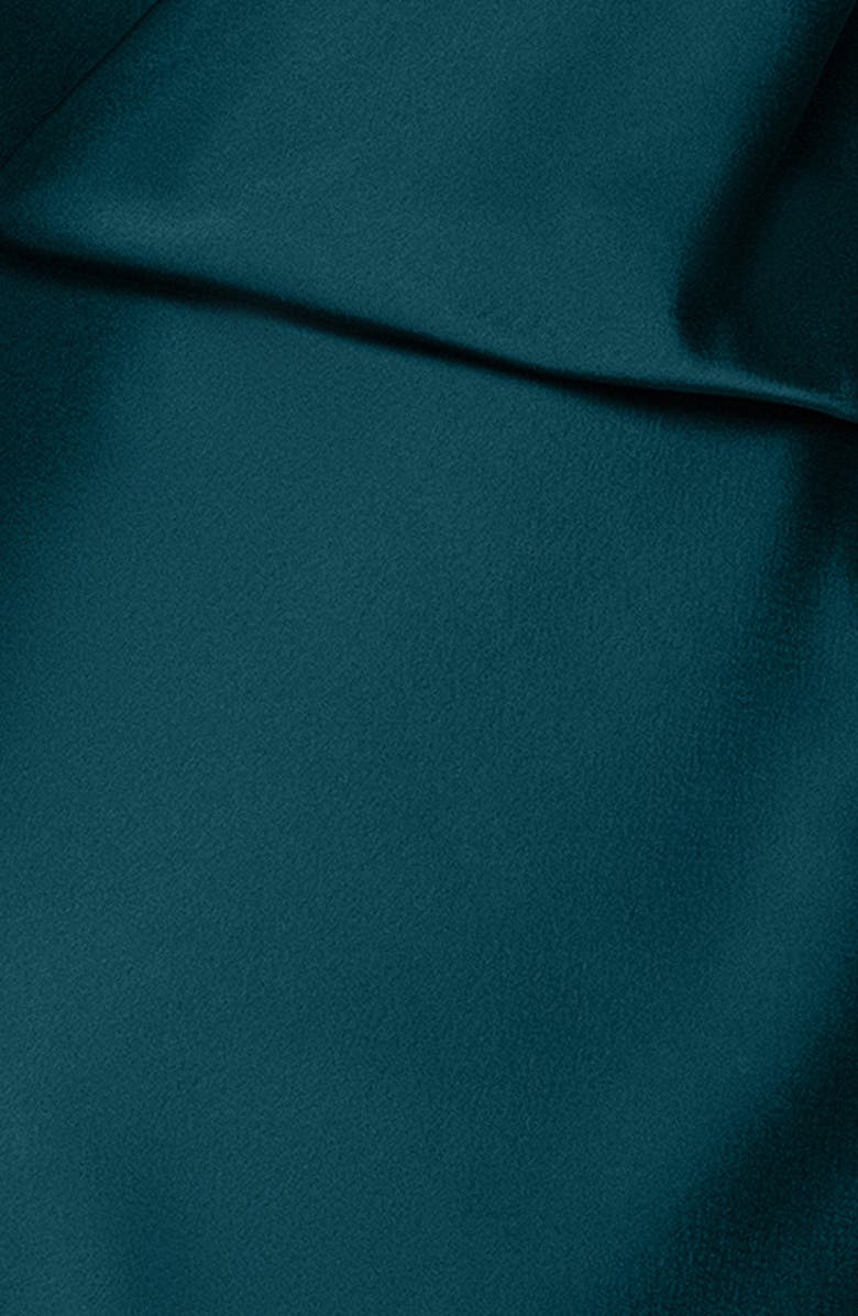 Betsy & Adam Drape Satin Gown, Alternate, color, 