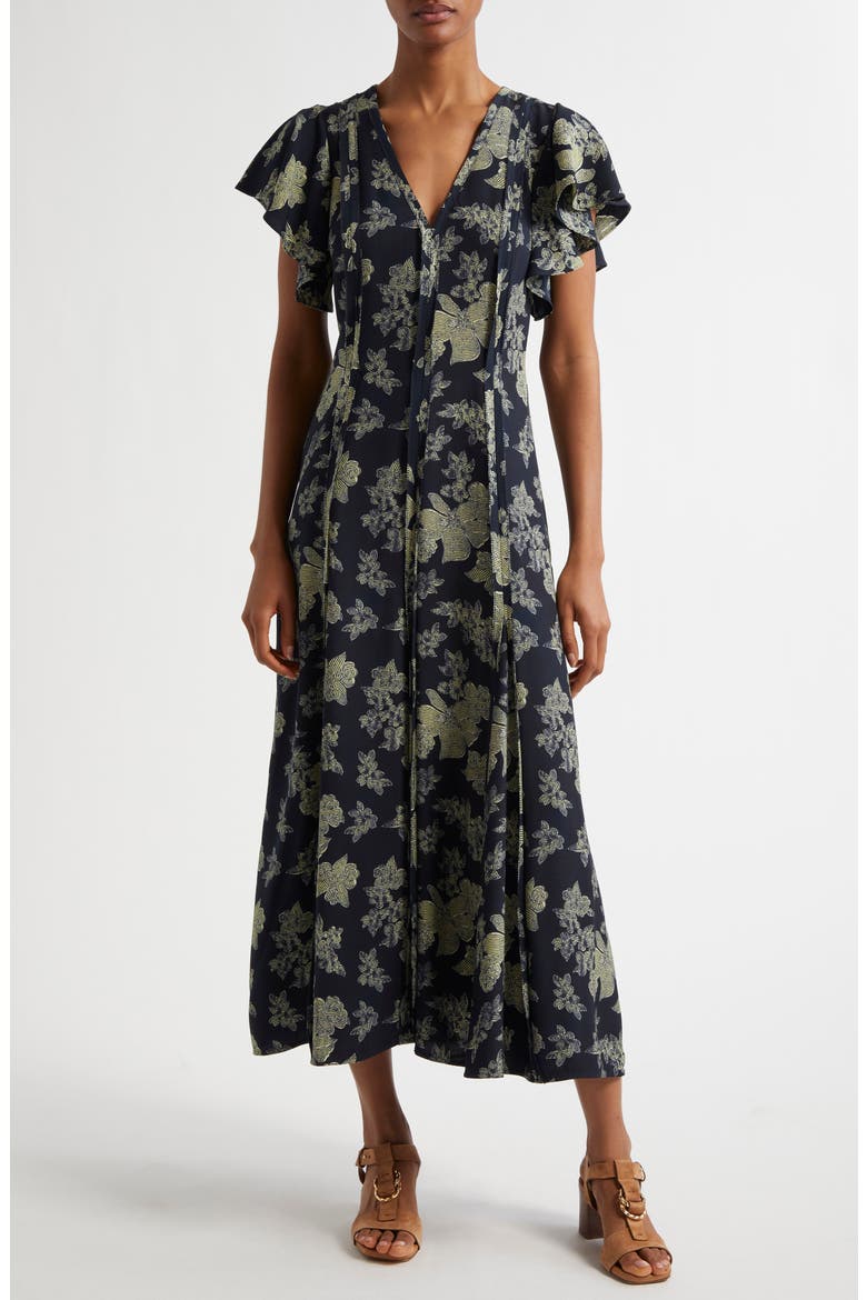 Evette Dress, Main, color, MINUIT