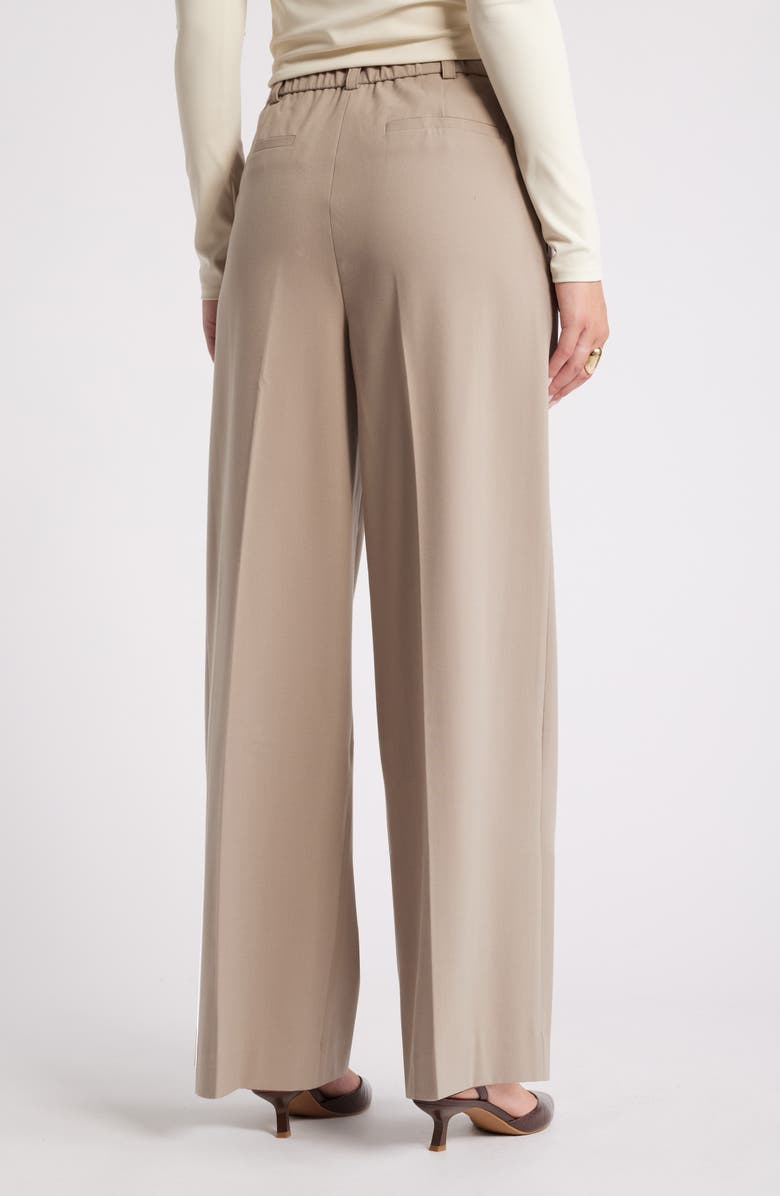 Open Edit Wide Leg Pants, Alternate, color, Grey Chia