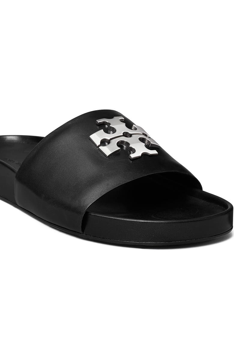 Tory Burch Charlie Sport Slide Sandal, Alternate, color, Perfect Black