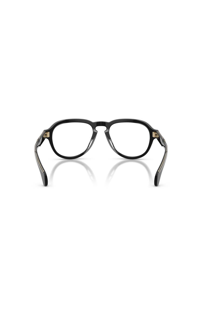 Moncler 50mm Pilot optical glasses, Alternate, color, Black