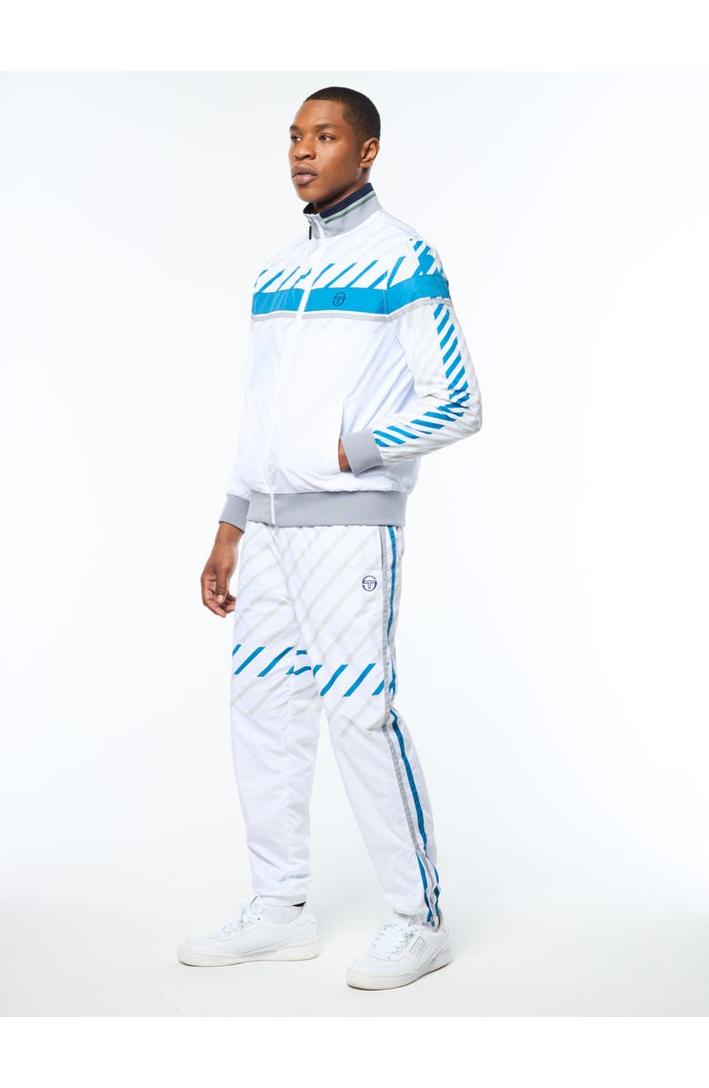 Sergio Tacchini Quadretto Track Jacket, Alternate, color, Brilliant White