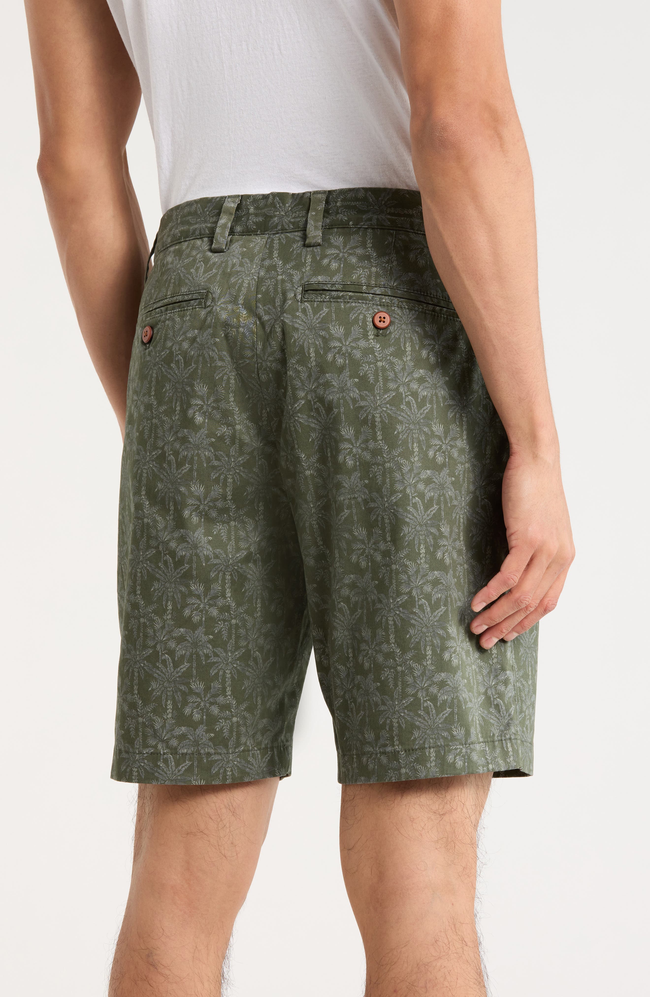 Rich Palms Print Shorts - image 4