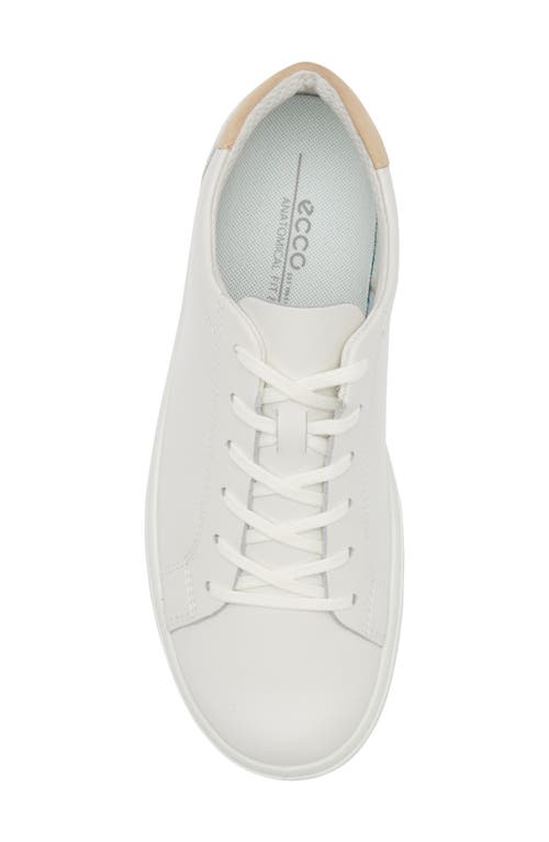 Ecco Classic Low Top Sneaker In White/powder