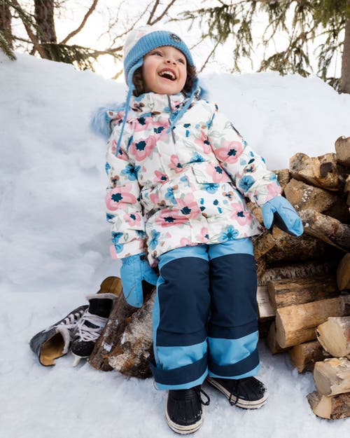 Deux Par Deux Two-piece Play Snowsuit In Blue