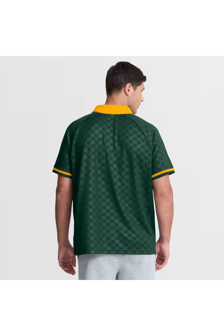 Men's Fanatics Green/Gold Green Bay Packers Homerun Raglan V-Neck Polo, Alternate, color, Green