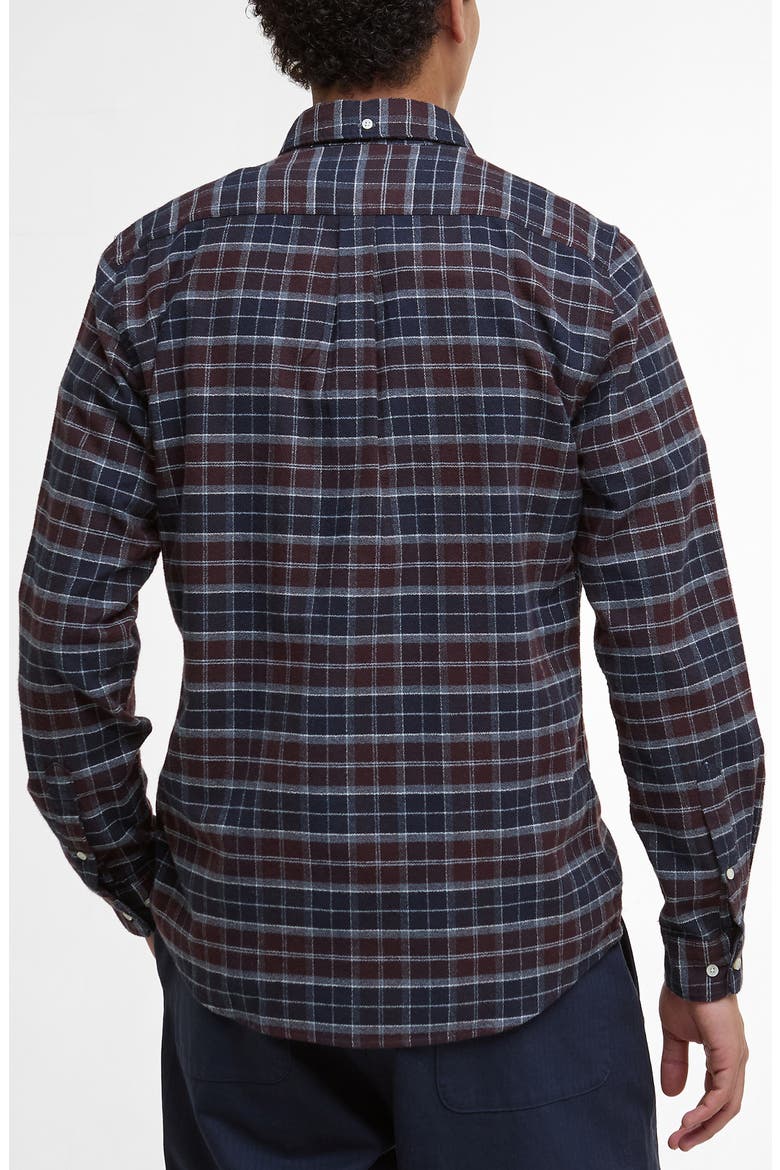 Haddington Tailored Fit Tartan Plaid Cotton Shirt, Alternate, color, MIDNIGHT OAK TARTAN