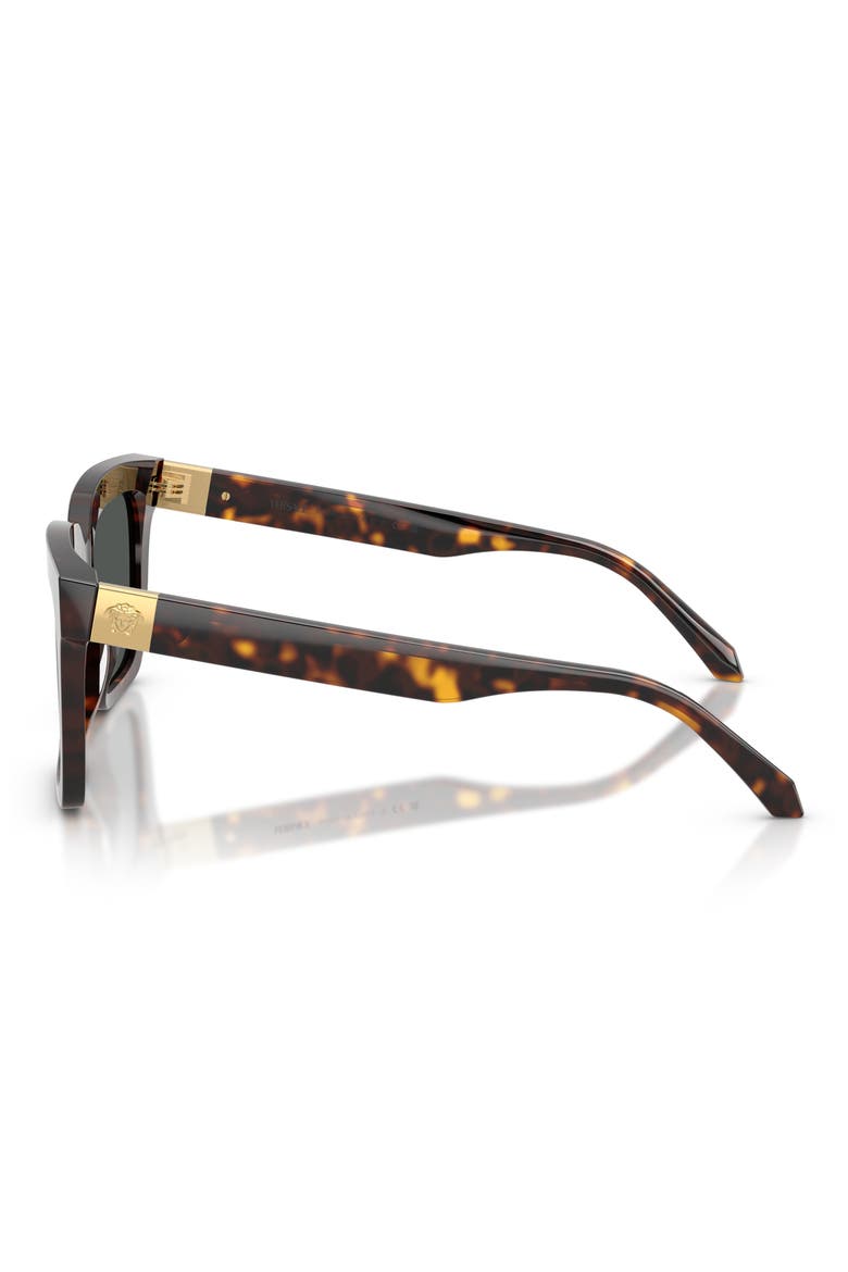 55mm Square Sunglasses, Alternate, color, HAVANA / DARK GREY