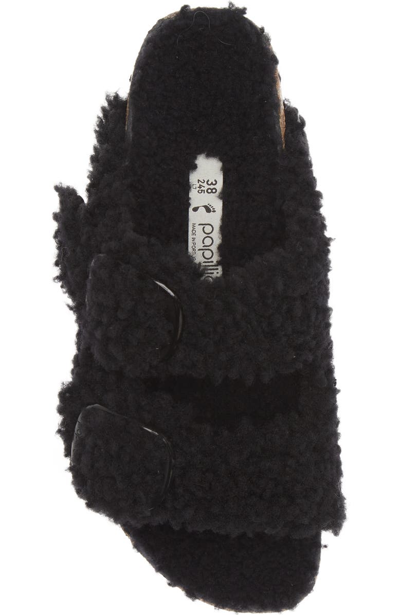 Birkenstock Papillio by Birkenstock Arizona Big Buckle Genuine Shearling Slide Sandal, Alternate, color,