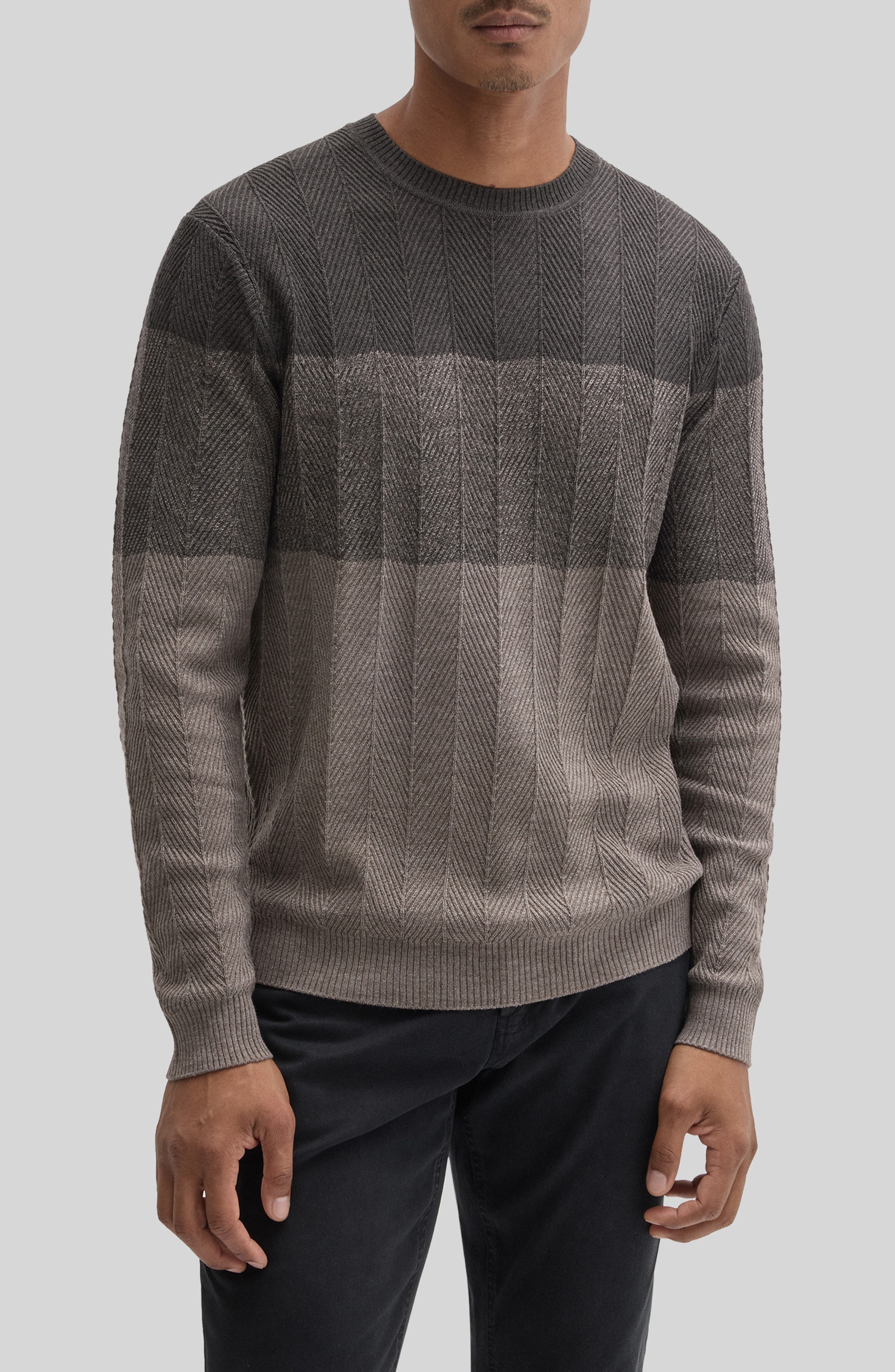 Robert Barakett Marchetti Wool Blend Chevron Sweater (Men) | Nordstrom