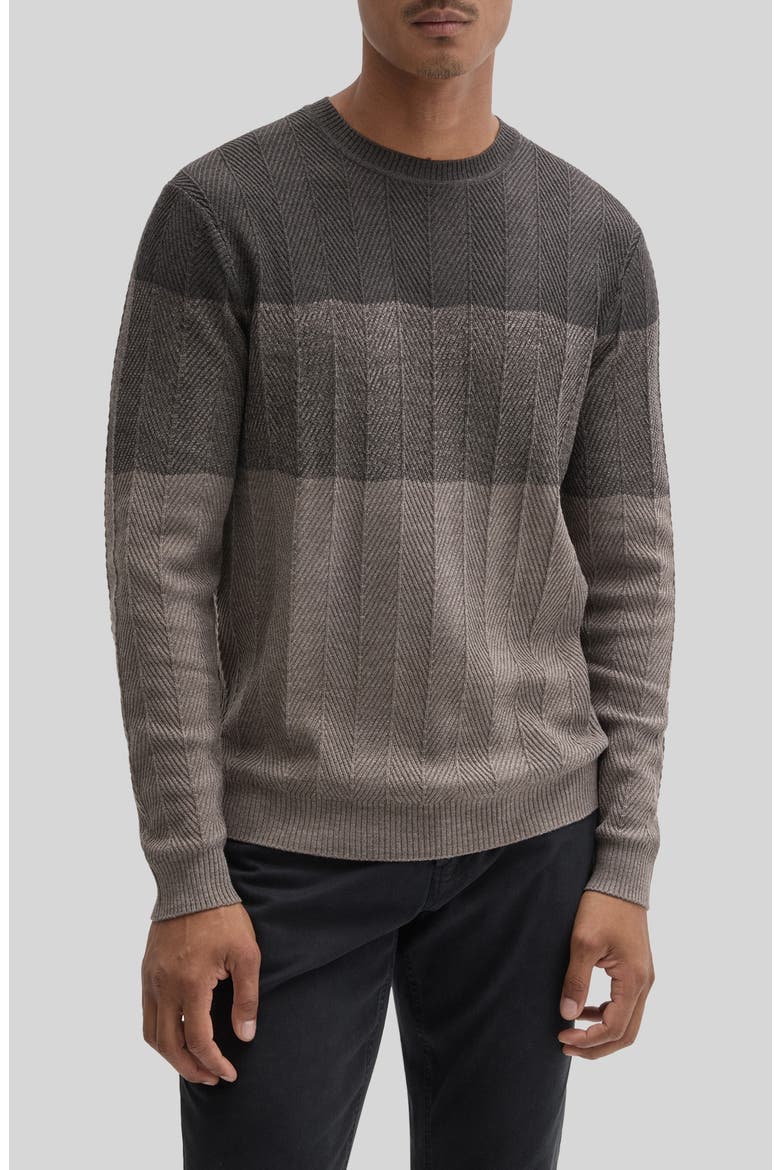 Marchetti Wool Blend Chevron Sweater, Main, color, ESPRESSO