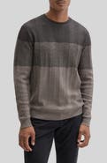 Robert Barakett Marchetti Wool Blend Chevron Sweater