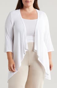 24seven Comfort Apparel Open Front Cardigan
